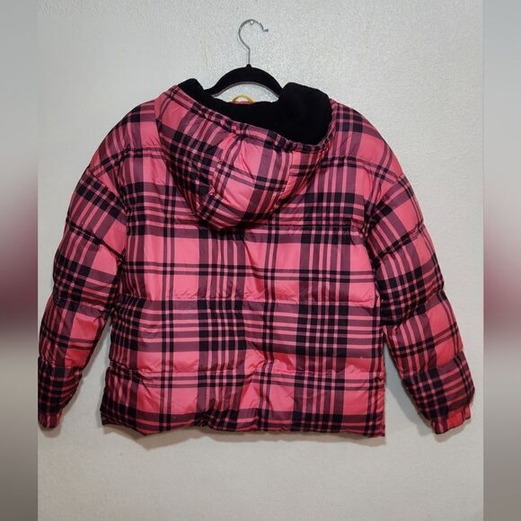 Juicy Couture Black Label Pink and Blue Plaid Puffer Jacket Size XS - Picture 12 of 12